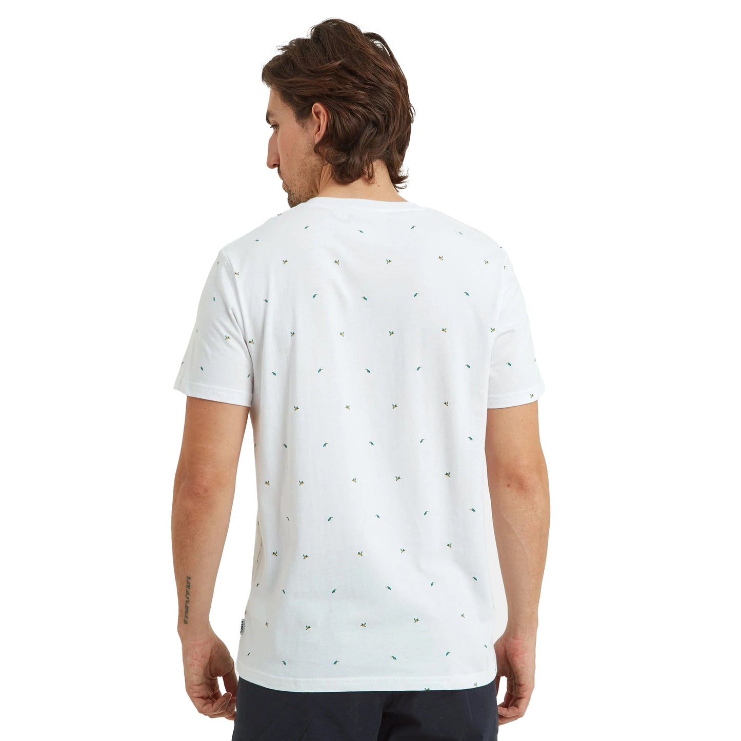 Optic White - Back - TOG24 Mens Tapton Yorkshire Wildlife Trust Kingfisher T-Shirt