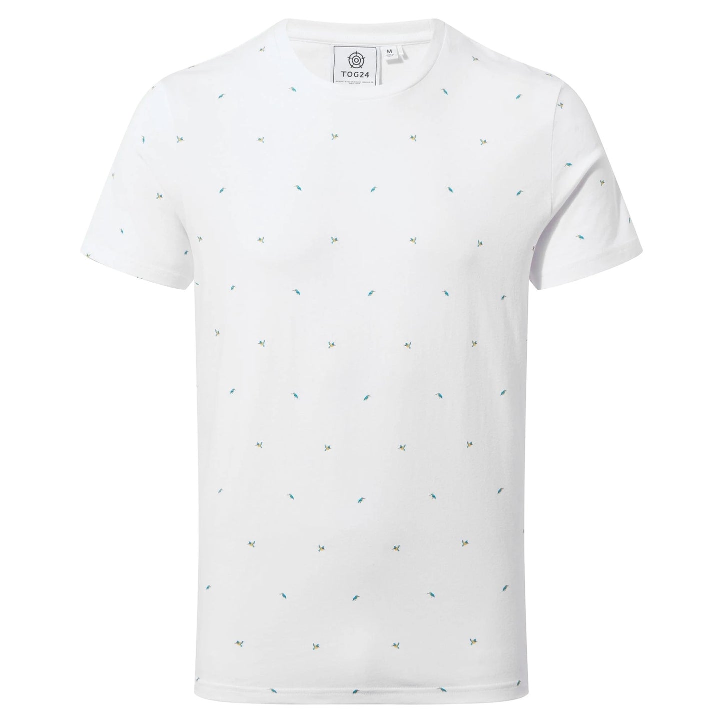 Optic White - Front - TOG24 Mens Tapton Yorkshire Wildlife Trust Kingfisher T-Shirt