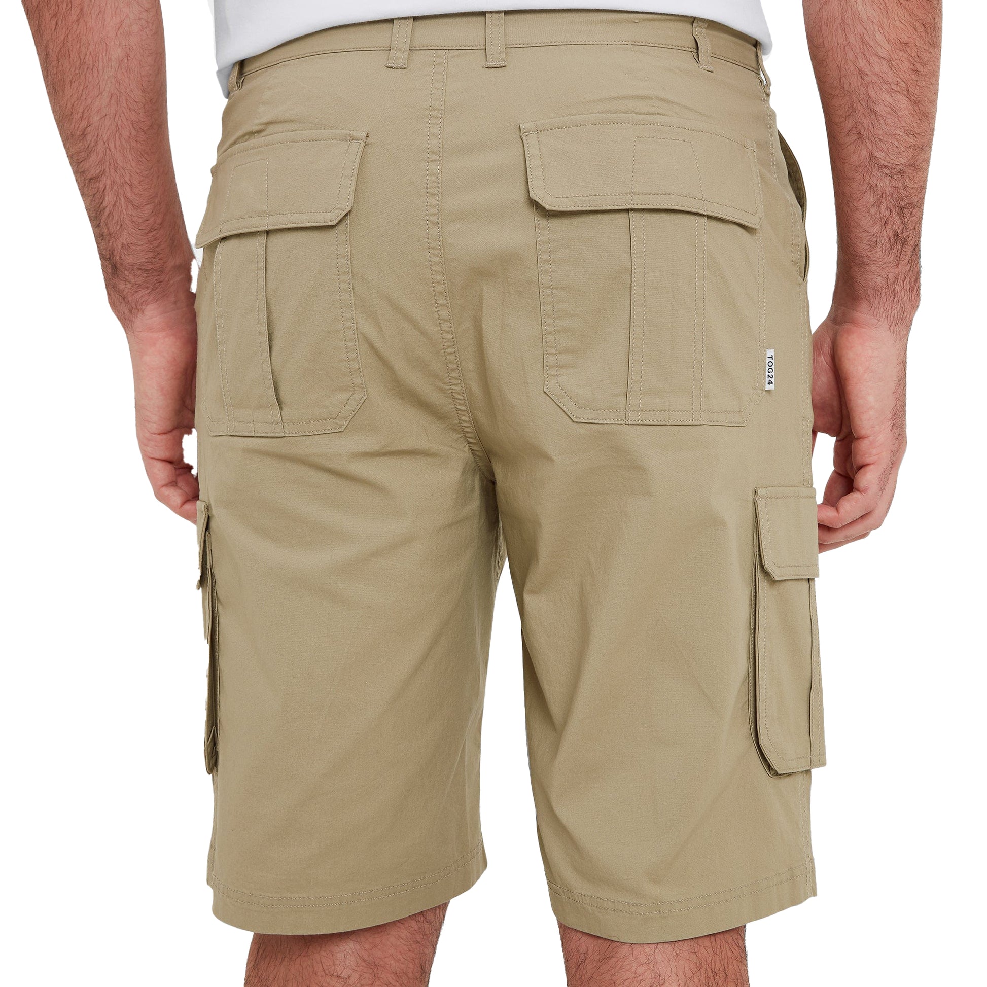 Sand - Back - TOG24 Mens Noble Cargo Shorts