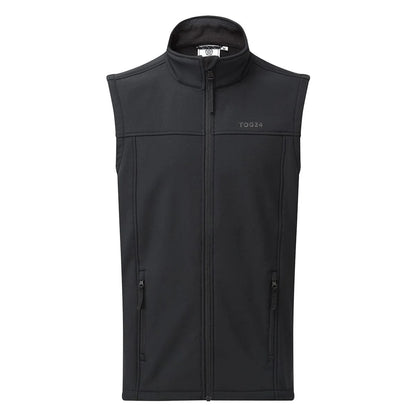 Black - Front - TOG24 Mens Feizor Softshell Gilet