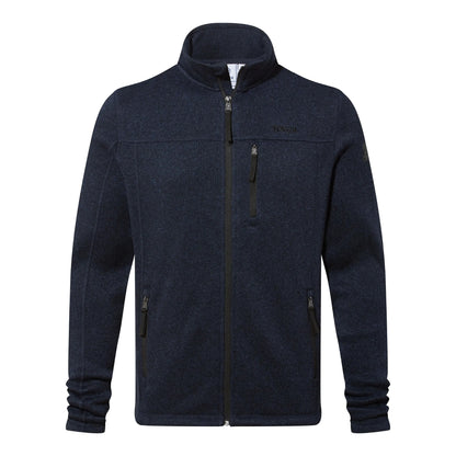 Dark Indigo - Front - TOG24 Mens Cresswell Marl Knitlook Fleece Jacket