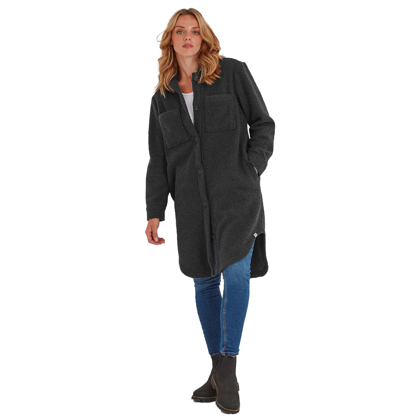 Washed Black - Lifestyle - TOG24 Womens-Ladies Reydon Shirt Jacket