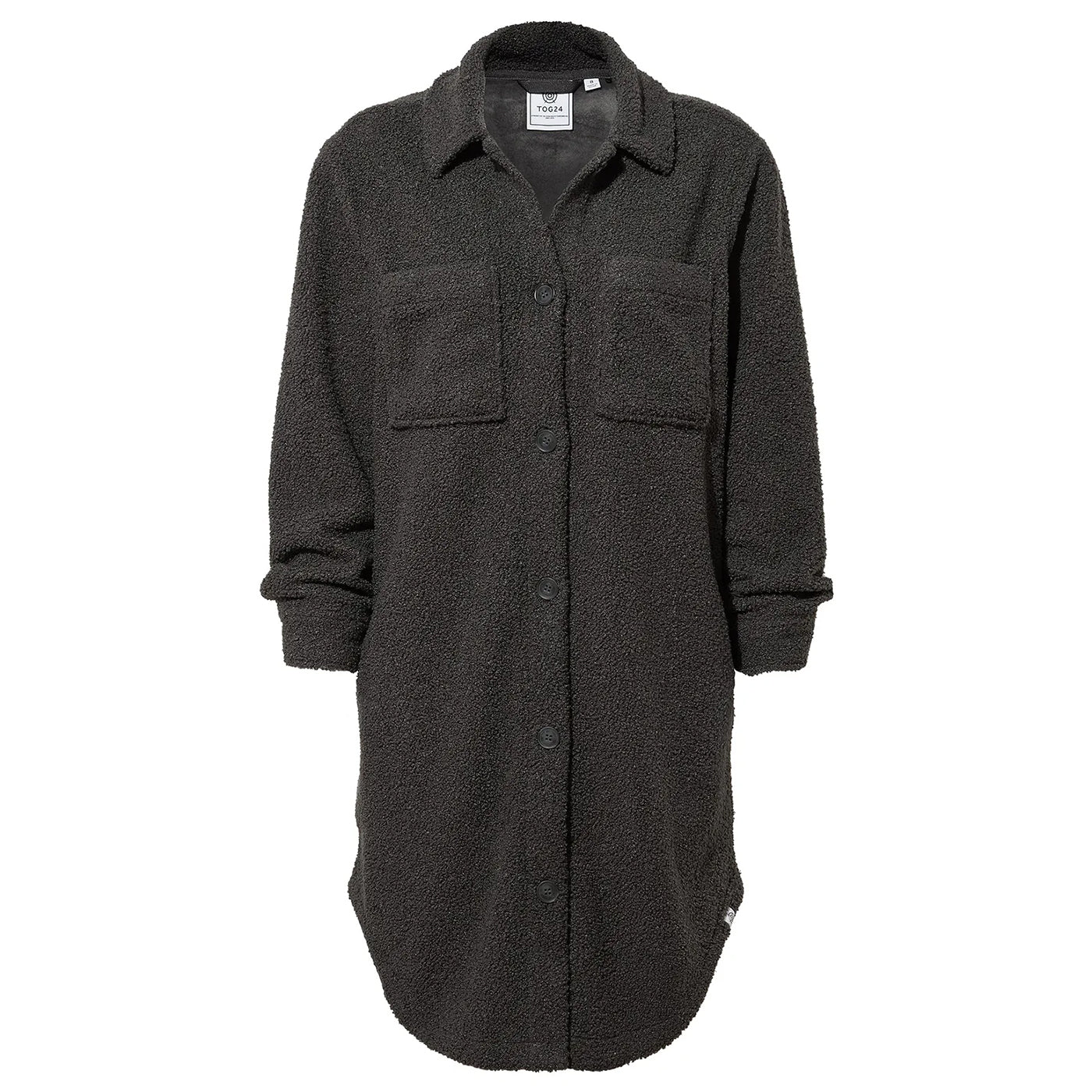 Washed Black - Front - TOG24 Womens-Ladies Reydon Shirt Jacket