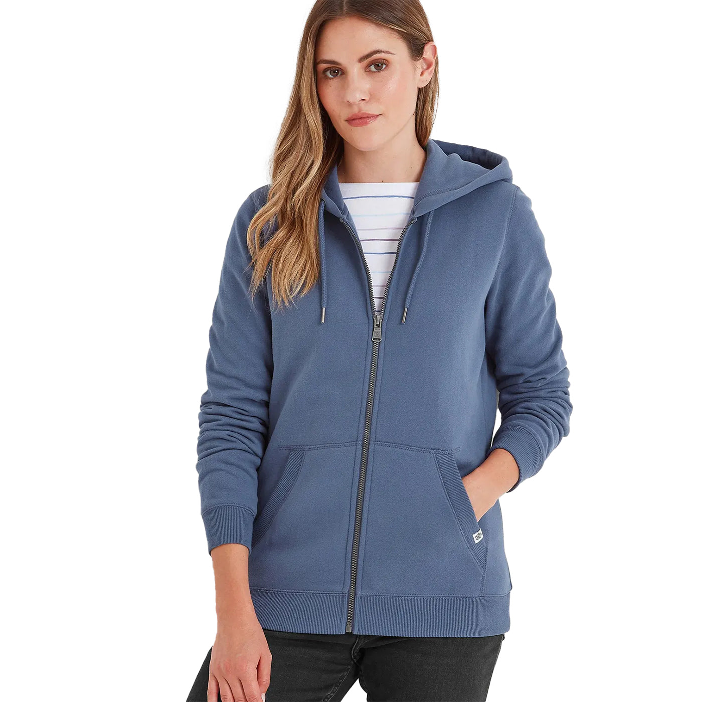 Blue Stone - Side - TOG24 Womens-Ladies Mia Full Zip Hoodie