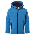 Aegean Blue - Front - TOG24 Childrens-Kids Koroma Softshell Hooded Jacket