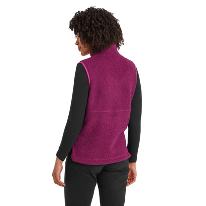 Purple Berry - Back - TOG24 Womens-Ladies Rayner Sherpa Gilet
