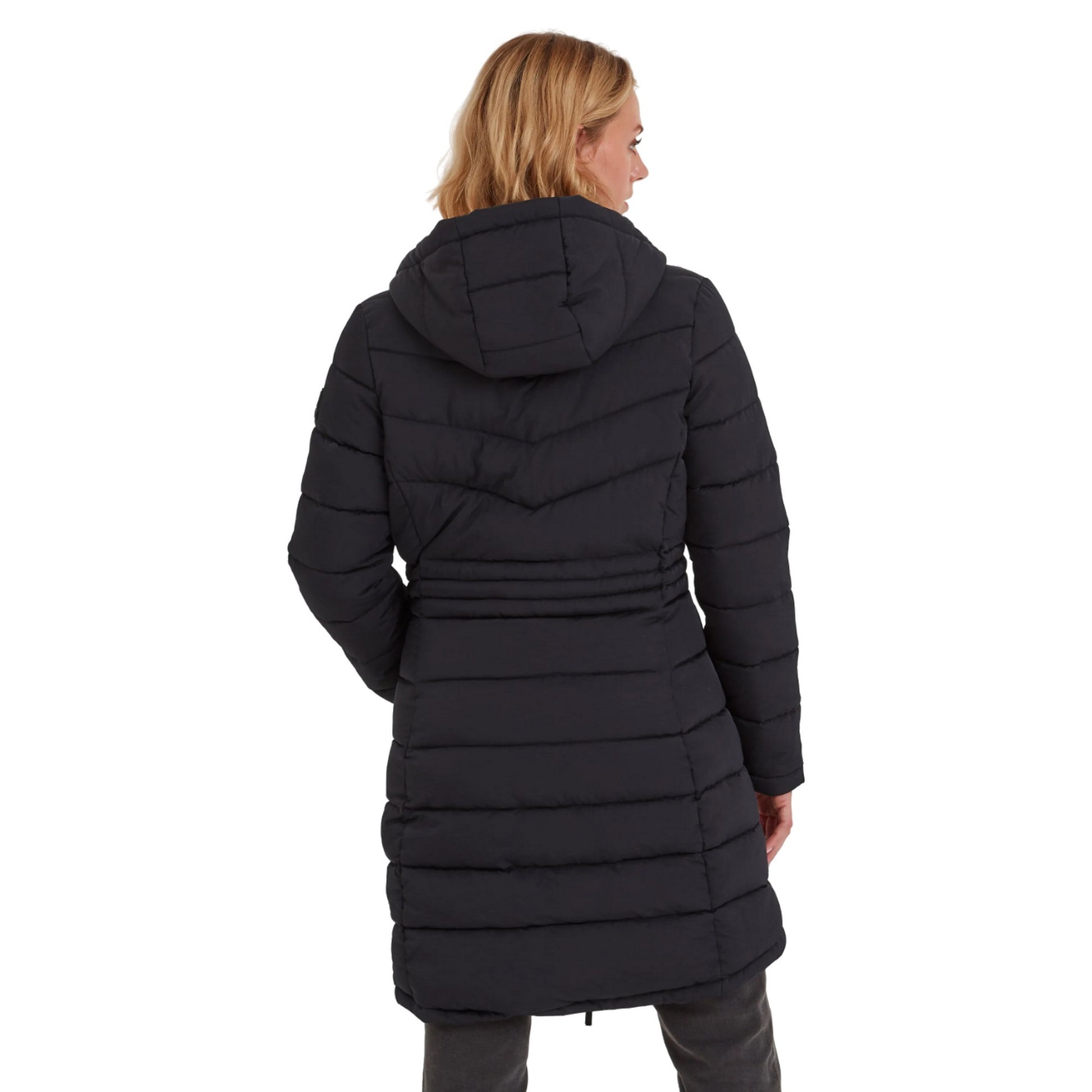 Black - Back - TOG24 Womens-Ladies Orton Padded Parka
