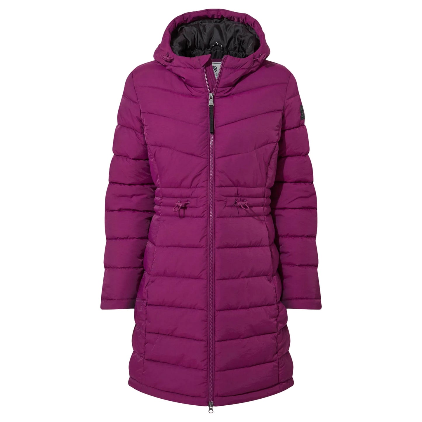 Purple Berry - Front - TOG24 Womens-Ladies Orton Padded Parka