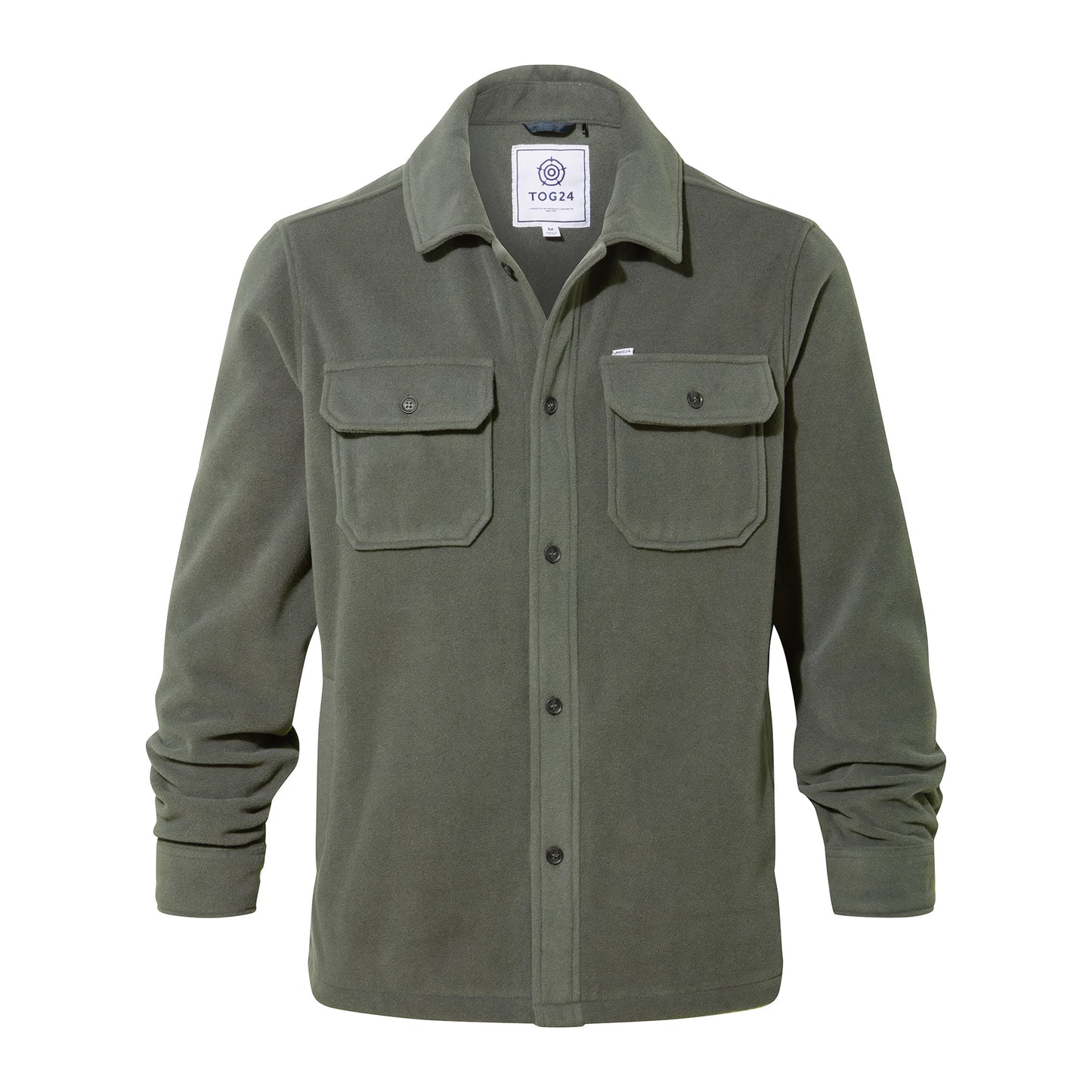 Pine Green - Front - TOG24 Mens Dabney Shirt Jacket