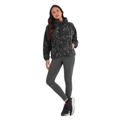 Black - Side - TOG24 Womens-Ladies Densun Scattered Sherpa Jacket