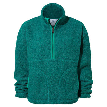 Teal - Front - TOG24 Womens-Ladies Vance Sherpa Zip Neck Fleece Top