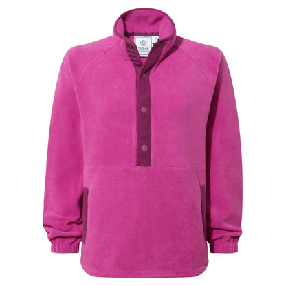 Fuchsia Purple - Front - TOG24 Womens-Ladies Beasly Half Zip Fleece