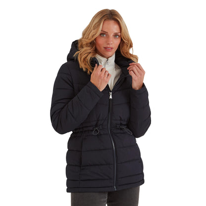 Black - Side - TOG24 Womens-Ladies Anthorn Padded Parka