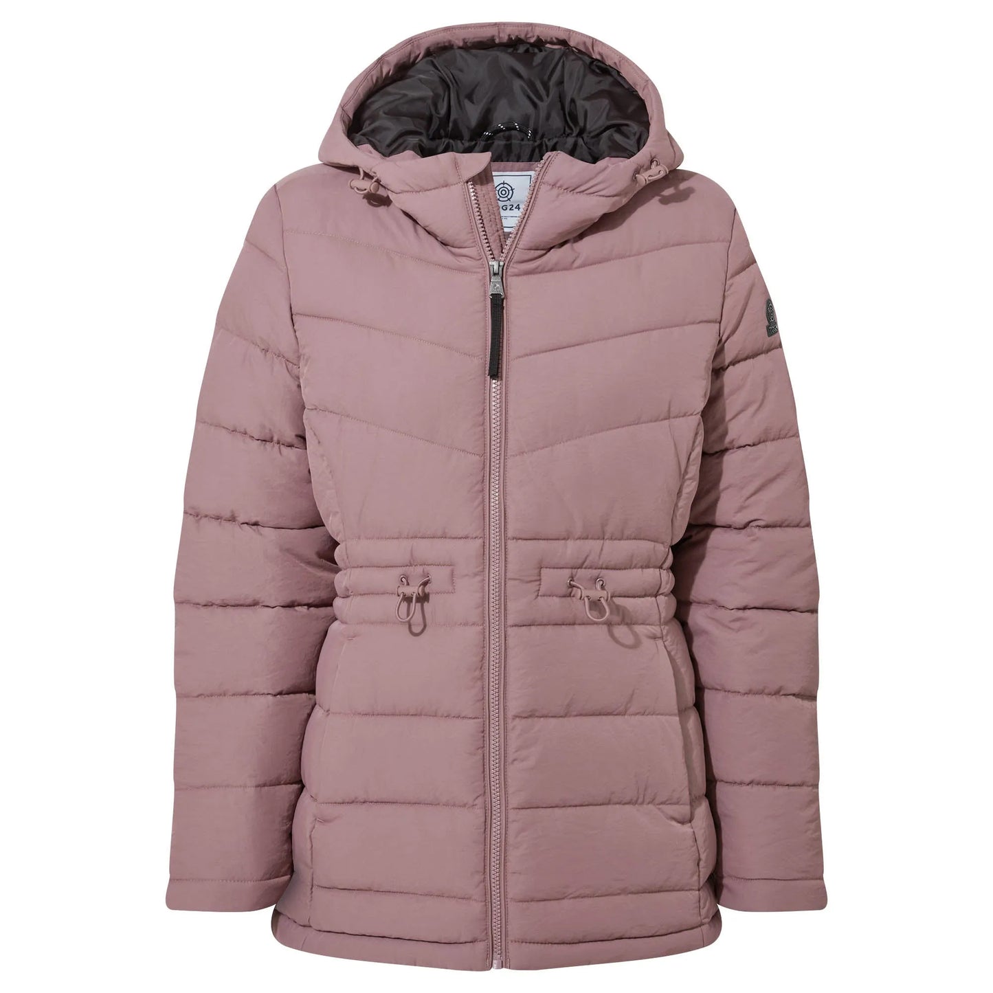 Mauve - Front - TOG24 Womens-Ladies Anthorn Padded Parka