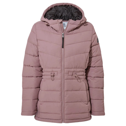 Mauve - Front - TOG24 Womens-Ladies Anthorn Padded Parka