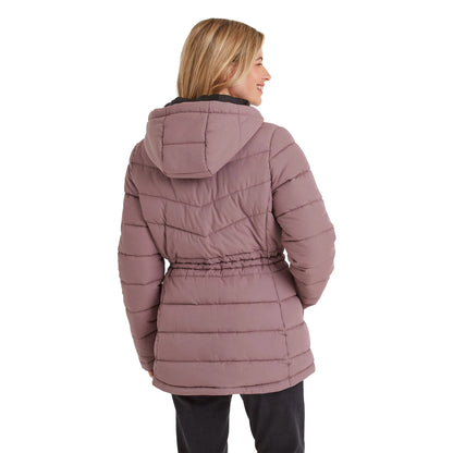 Mauve - Back - TOG24 Womens-Ladies Anthorn Padded Parka