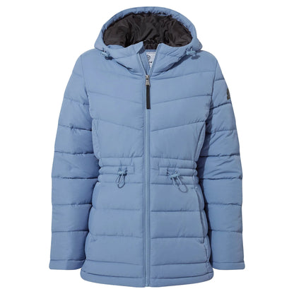 Misty Blue - Front - TOG24 Womens-Ladies Anthorn Padded Parka