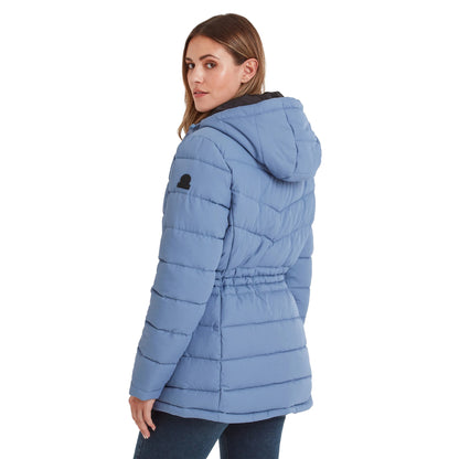 Misty Blue - Back - TOG24 Womens-Ladies Anthorn Padded Parka