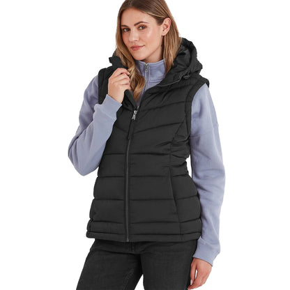 Black - Side - TOG24 Womens-Ladies Calvo Padded Gilet