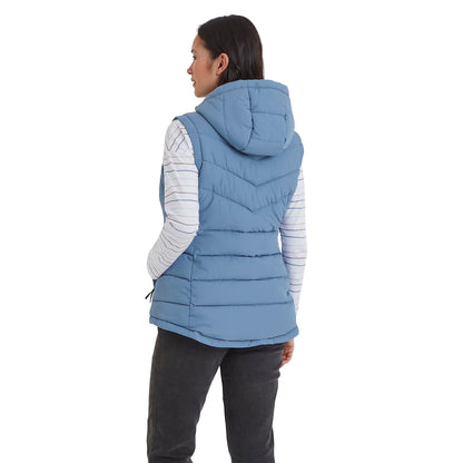 Misty Blue - Back - TOG24 Womens-Ladies Calvo Padded Gilet