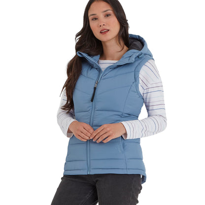 Misty Blue - Side - TOG24 Womens-Ladies Calvo Padded Gilet