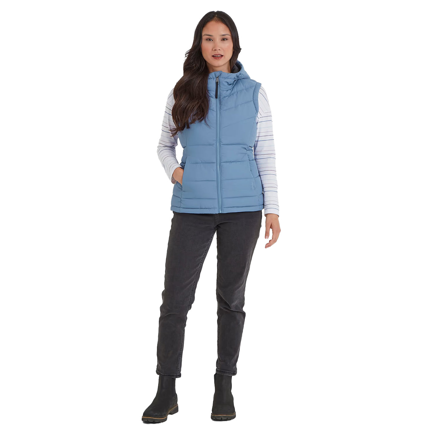 Misty Blue - Lifestyle - TOG24 Womens-Ladies Calvo Padded Gilet