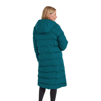 Deep Teal - Back - TOG24 Womens-Ladies Glaston Long Parka