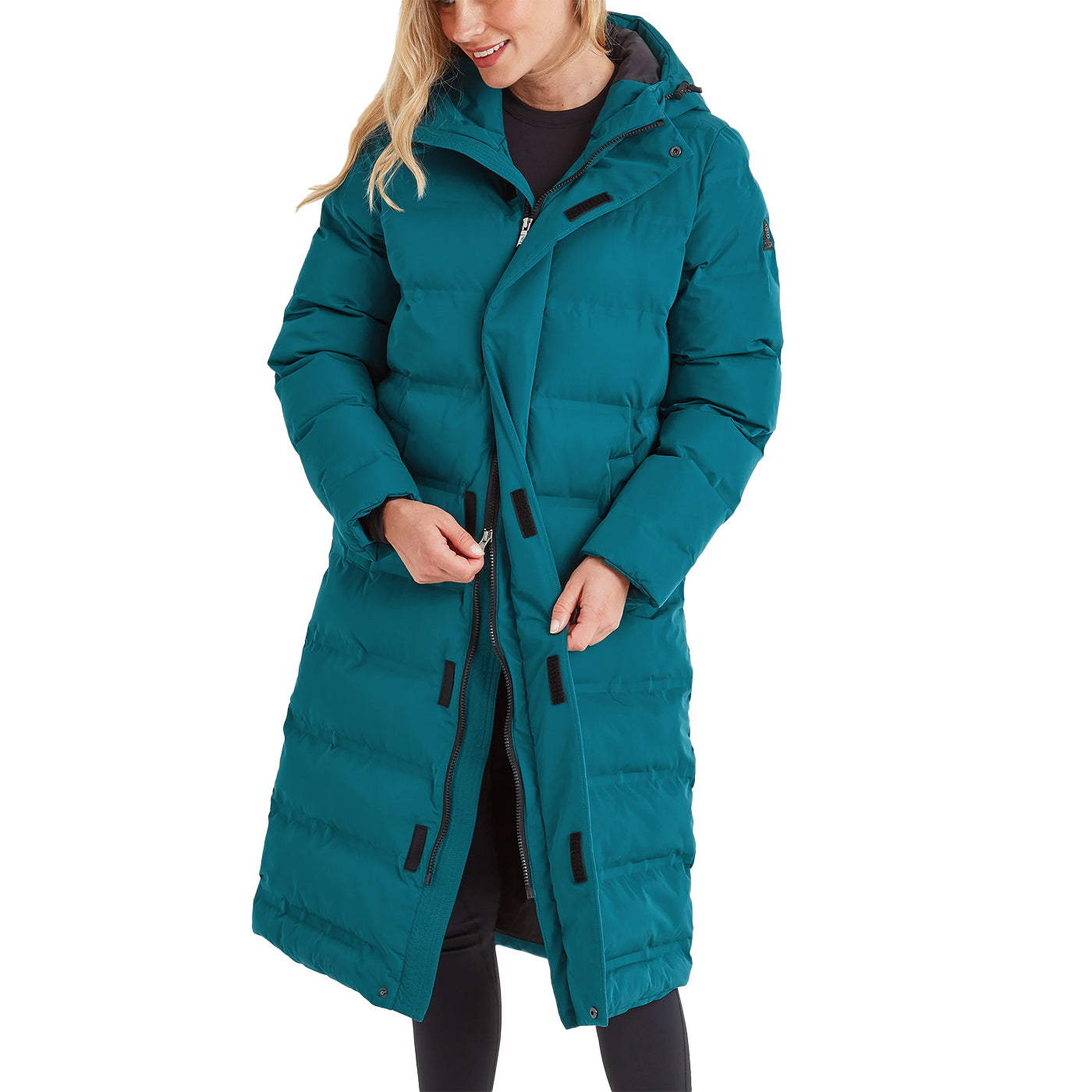 Deep Teal - Side - TOG24 Womens-Ladies Glaston Long Parka