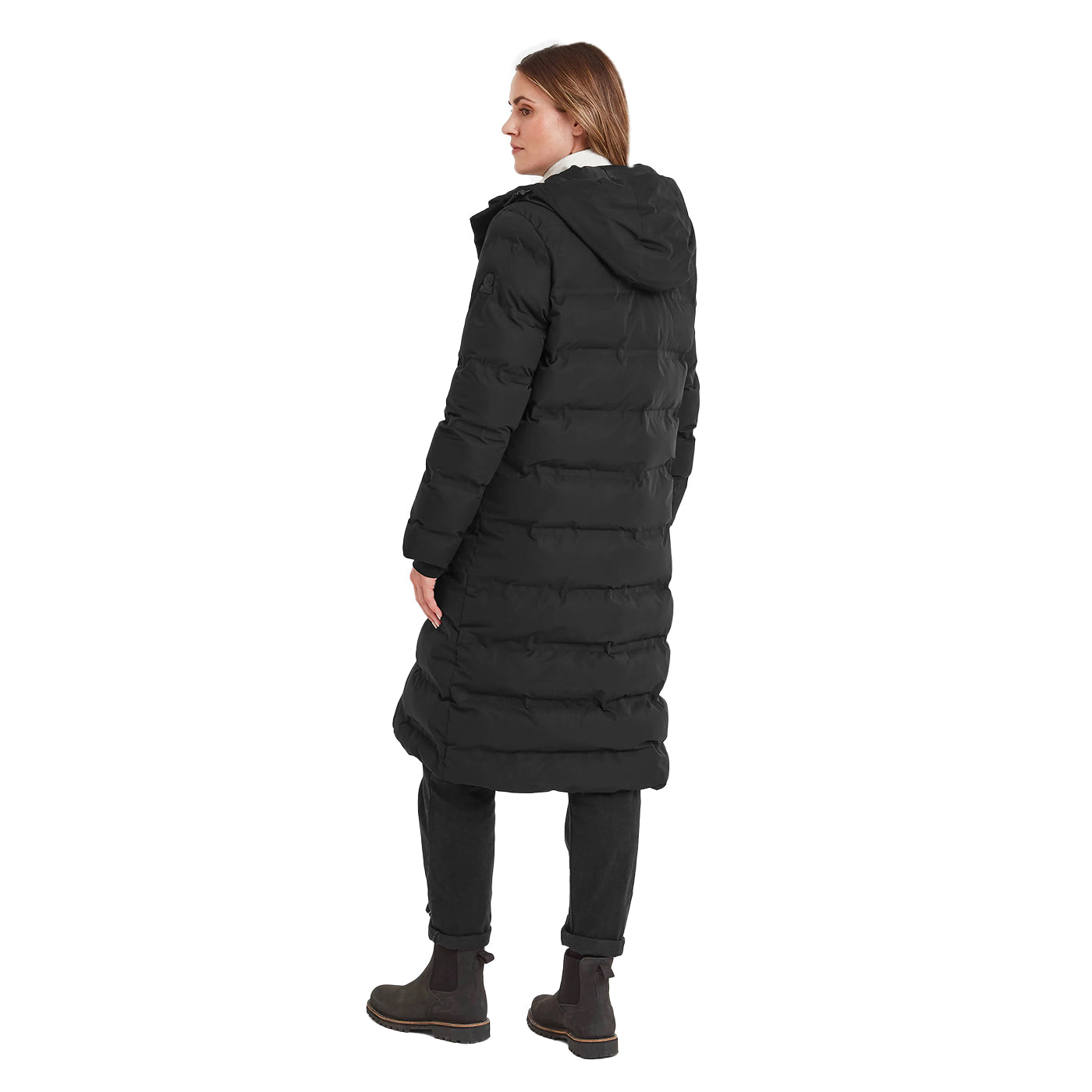 Black - Back - TOG24 Womens-Ladies Glaston Long Parka