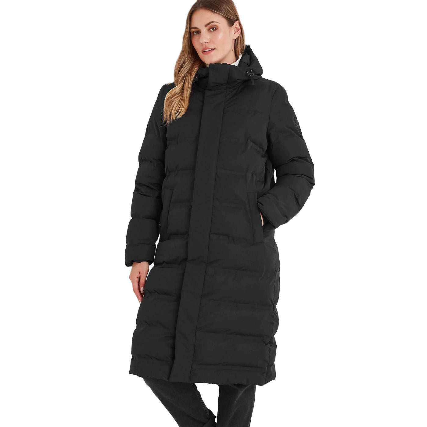 Black - Side - TOG24 Womens-Ladies Glaston Long Parka
