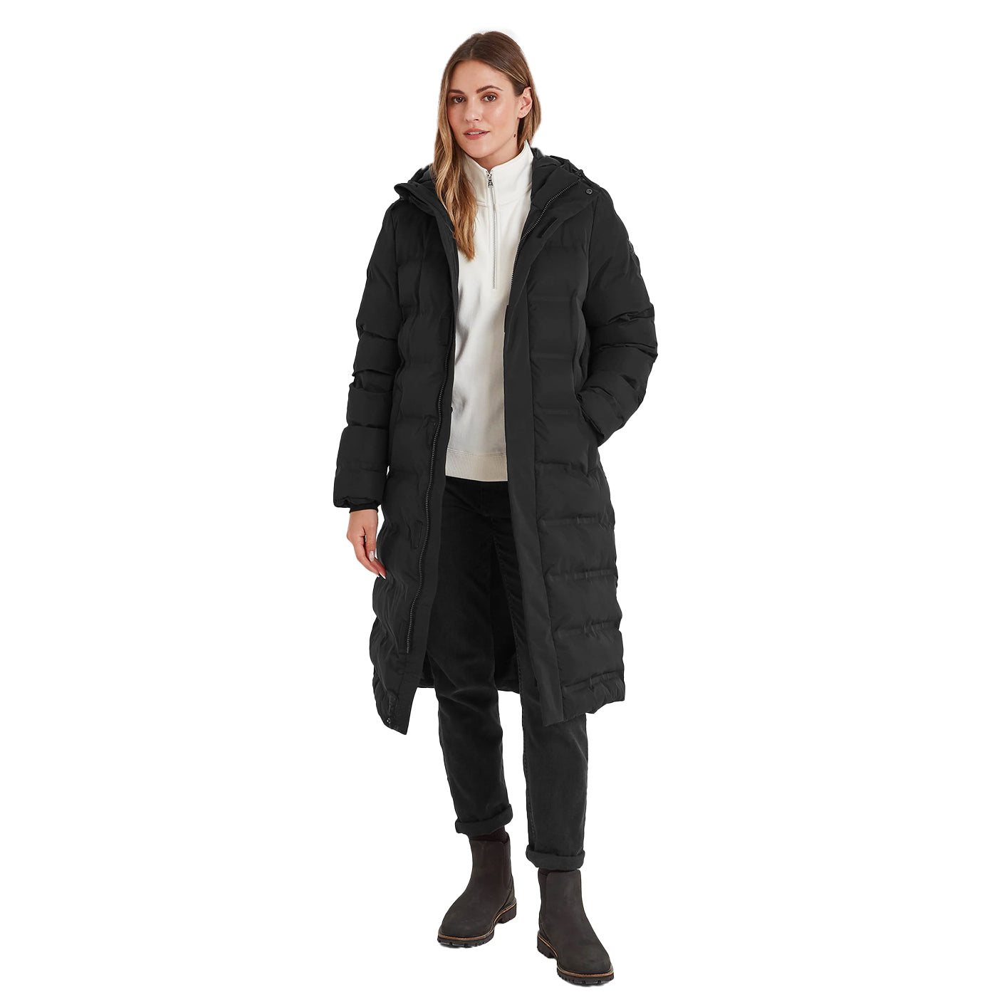 Black - Lifestyle - TOG24 Womens-Ladies Glaston Long Parka