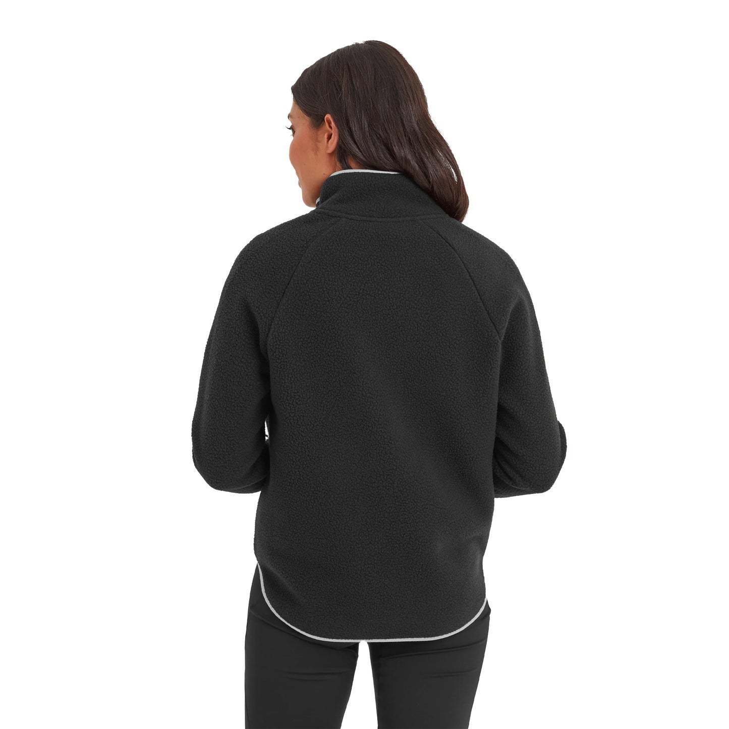Black - Back - TOG24 Womens-Ladies Leving Sherpa Fleece Jacket