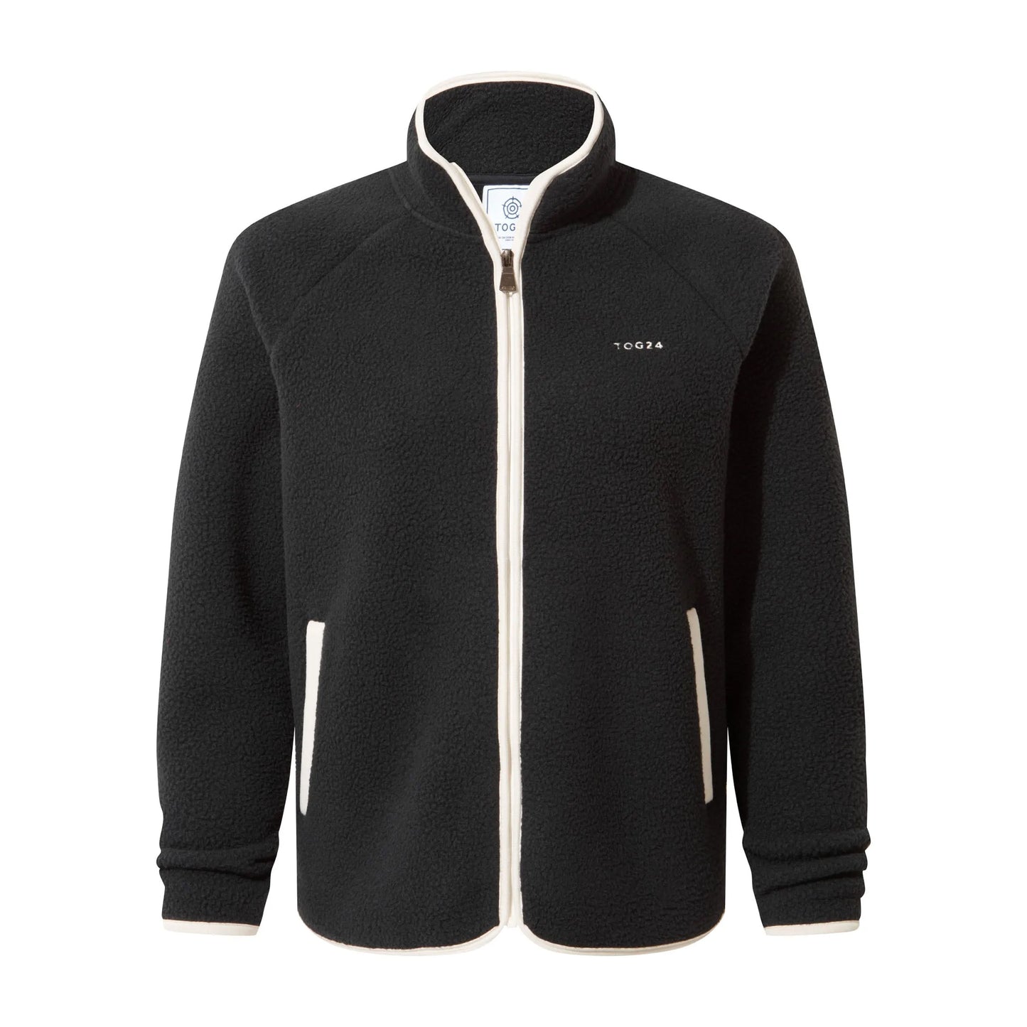 Black - Front - TOG24 Womens-Ladies Leving Sherpa Fleece Jacket