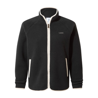 Black - Front - TOG24 Womens-Ladies Leving Sherpa Fleece Jacket