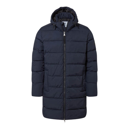 Dark Indigo - Front - TOG24 Mens Radley Long Padded Jacket