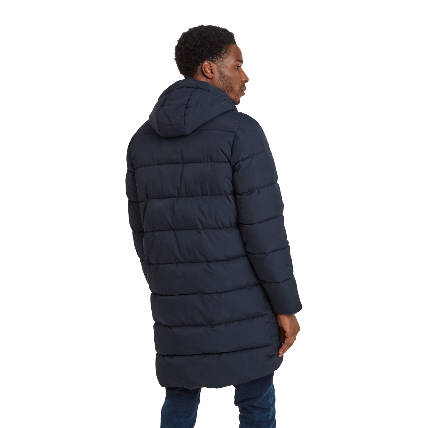 Dark Indigo - Back - TOG24 Mens Radley Long Padded Jacket