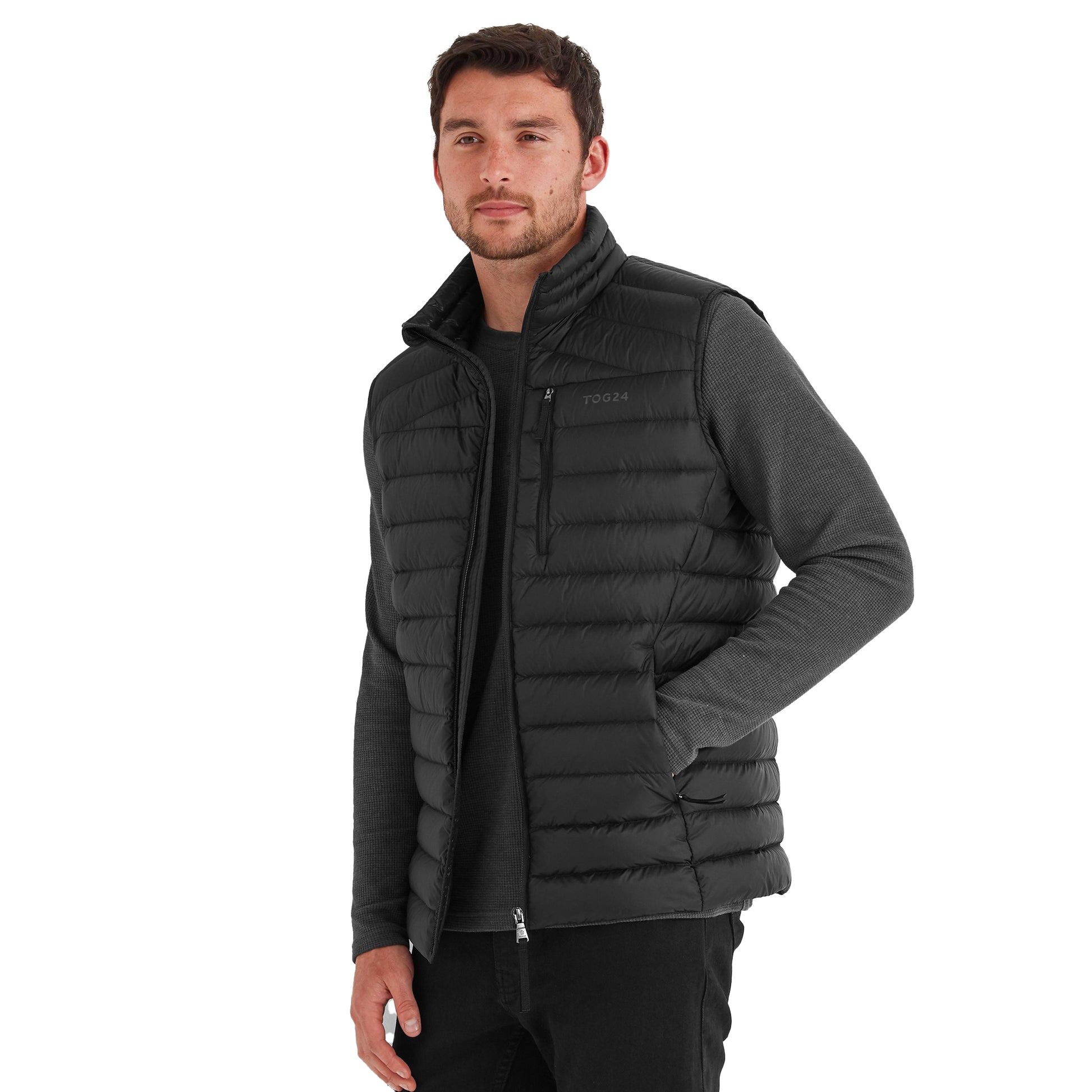 Black - Side - TOG24 Mens North Down RDS Gilet