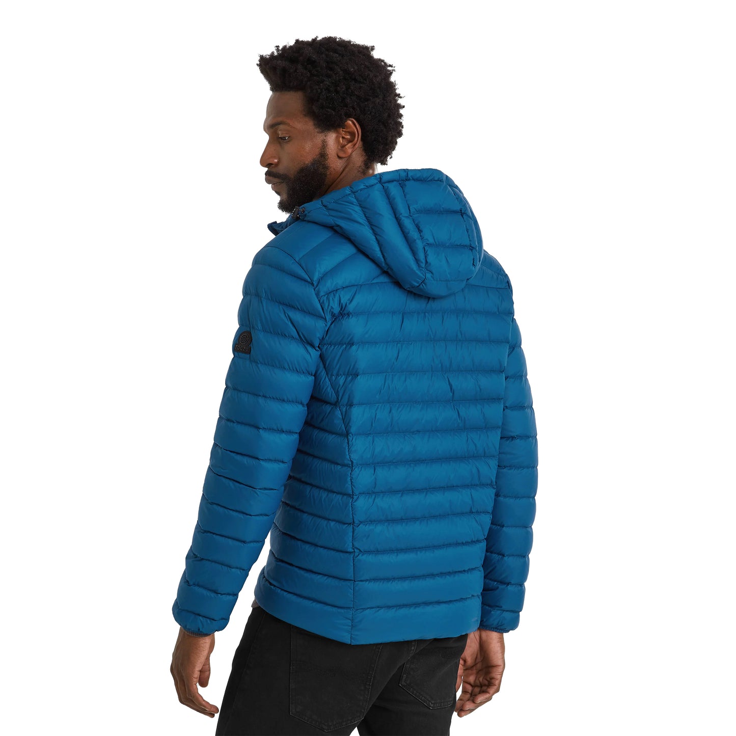 Marine Blue - Back - TOG24 Mens North Hooded Down RDS Jacket