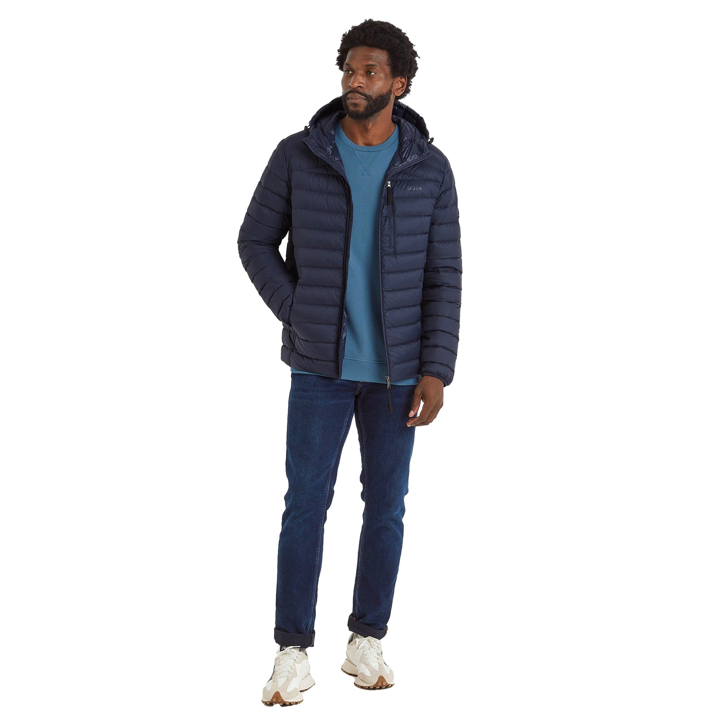 Dark Indigo - Lifestyle - TOG24 Mens North Hooded Down RDS Jacket