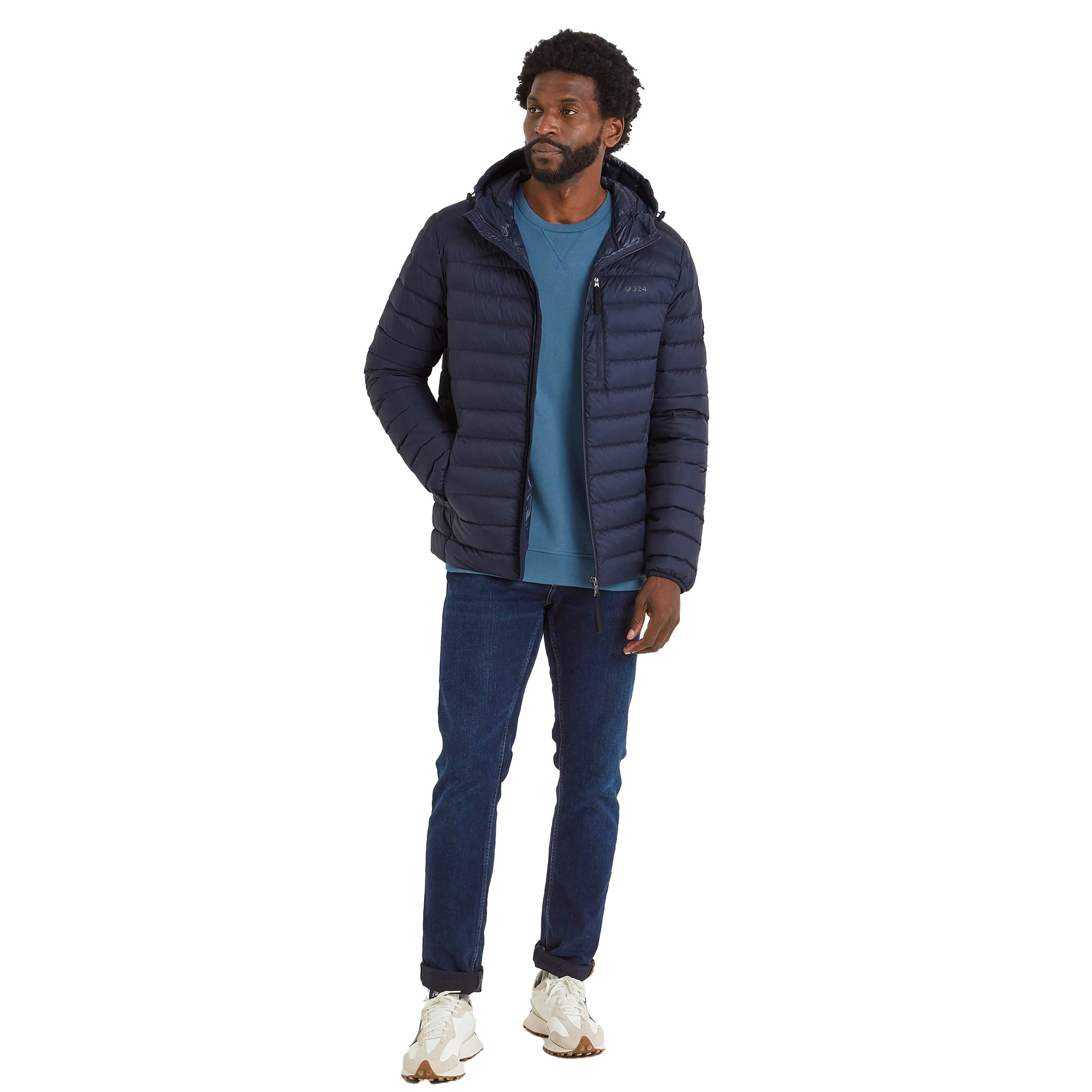 Dark Indigo - Lifestyle - TOG24 Mens North Hooded Down RDS Jacket