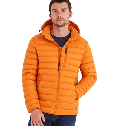Dark Orange - Side - TOG24 Mens North Hooded Down RDS Jacket