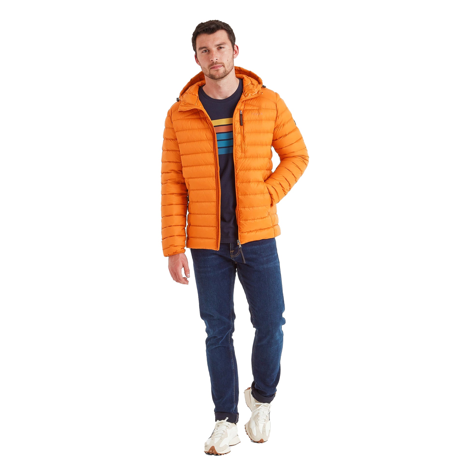 Dark Orange - Lifestyle - TOG24 Mens North Hooded Down RDS Jacket