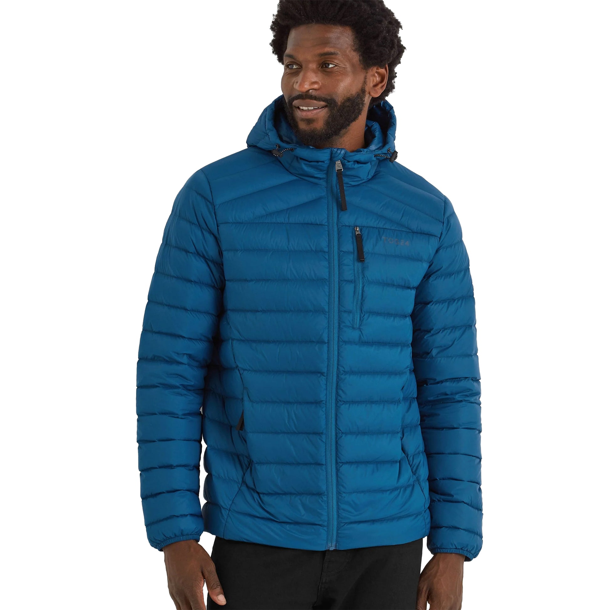 Marine Blue - Side - TOG24 Mens North Hooded Down RDS Jacket