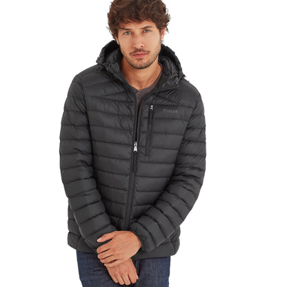 Black - Side - TOG24 Mens North Hooded Down RDS Jacket