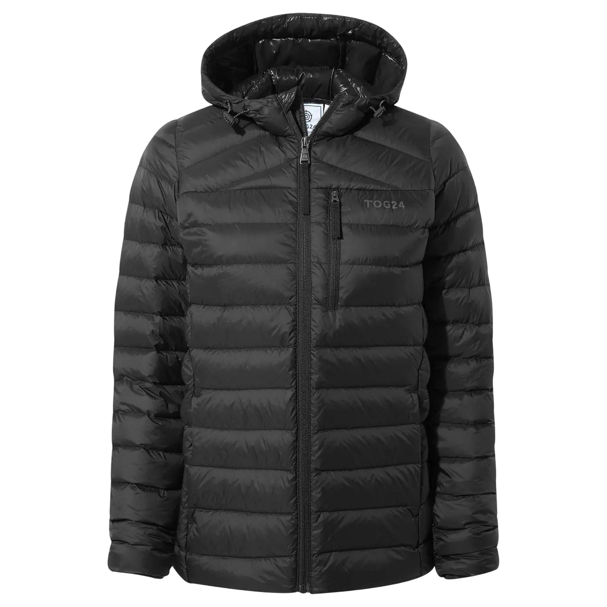 Black - Front - TOG24 Womens-Ladies North RDS Hooded Jacket