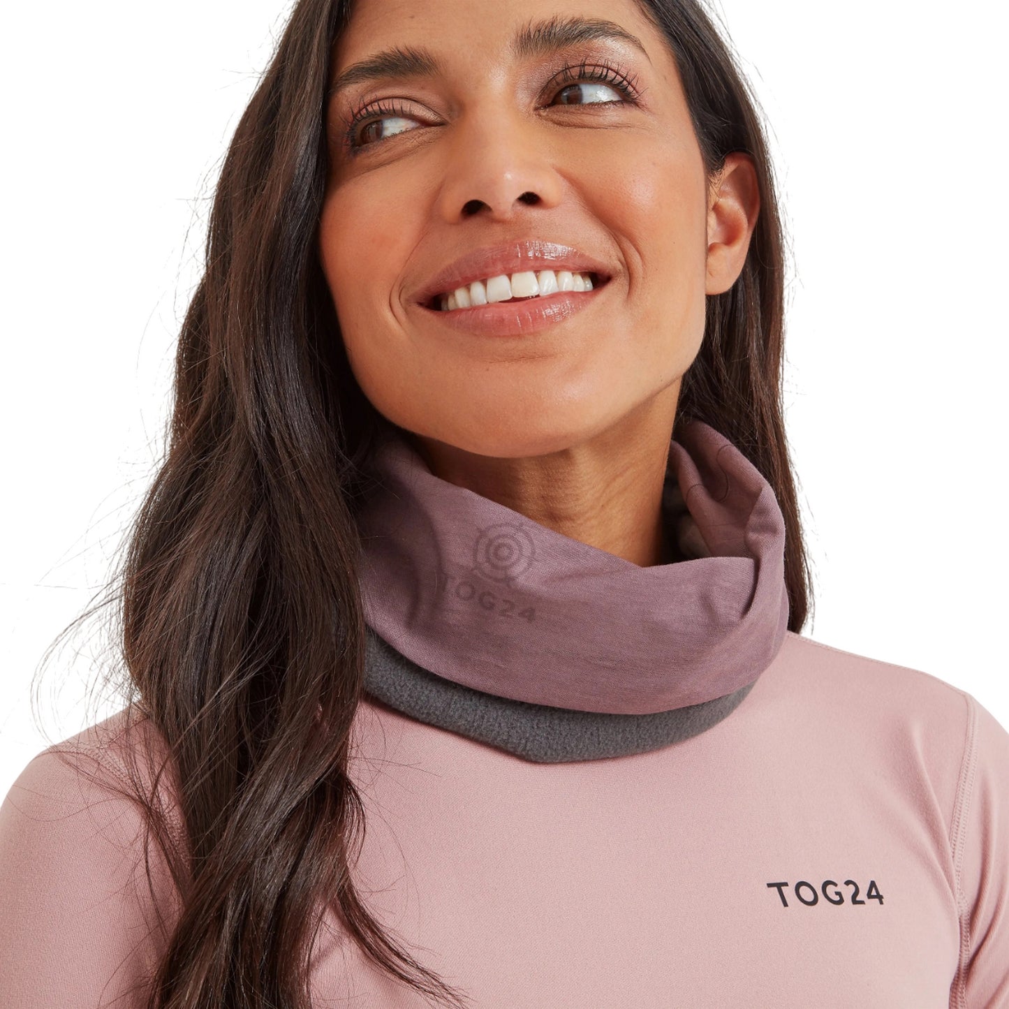 Mauve - Back - TOG24 Hedy Logo Polartech Multi-Functional Snood