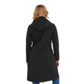 Black - Back - TOG24 Womens-Ladies Enya Long Length Soft Shell Jacket