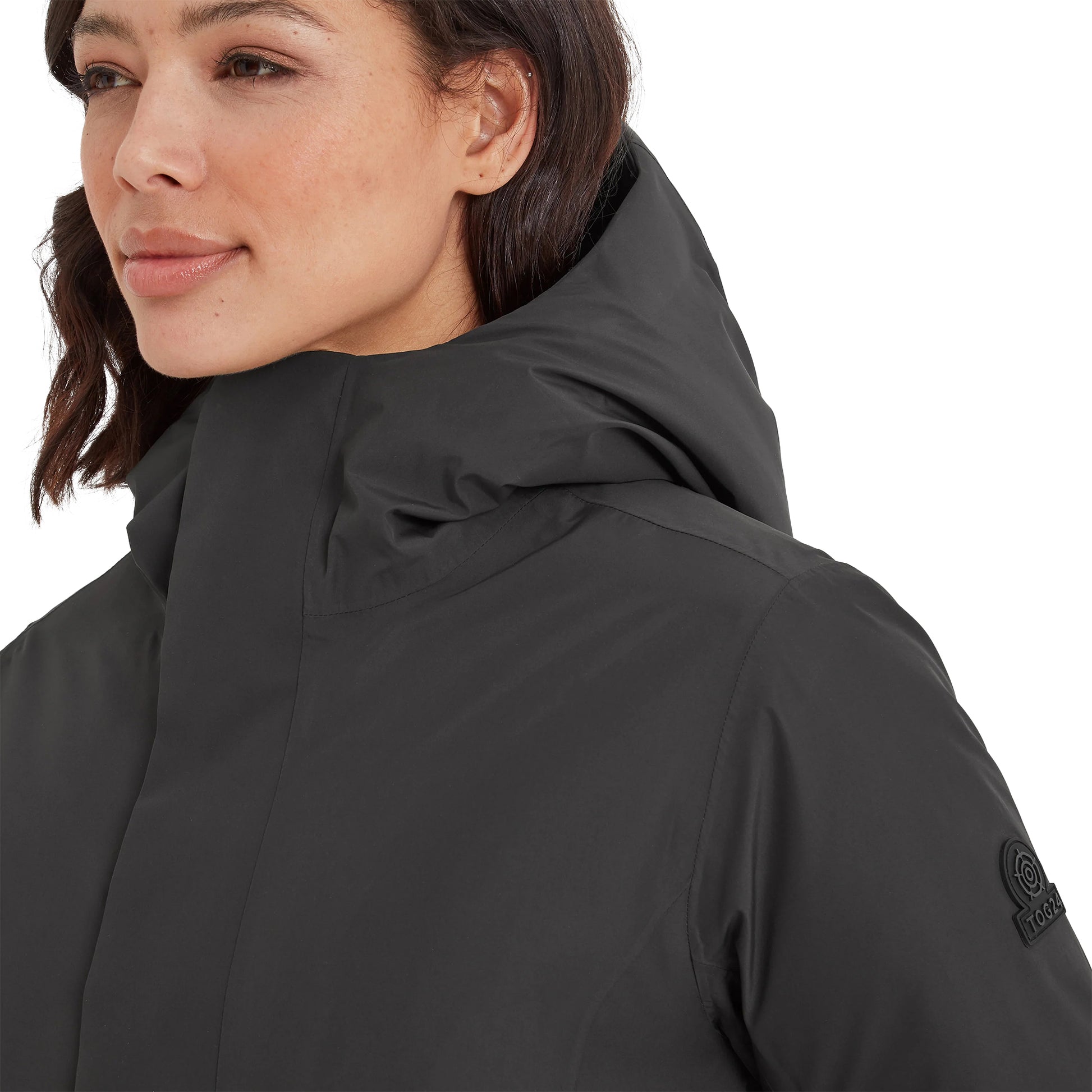 Washed Black - Side - TOG24 Womens-Ladies Reiner Down Waterproof Parka