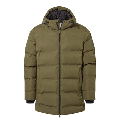 Khaki Green - Front - TOG24 Mens Brinkley Quilted Parka