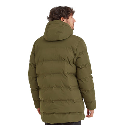Khaki Green - Back - TOG24 Mens Brinkley Quilted Parka